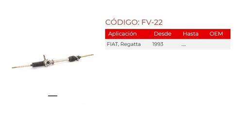 Cremallera Direccion Mecanica Fv 22 Original Fiat Regatta 93 1