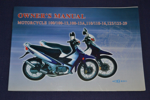 Gilera 100/100-13 100-13a 110/110-16 125/125-29 Manual Usuar 0