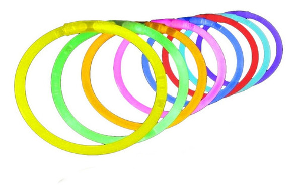Pack De 50 Brazaletes Luminosos Neon De 8 Pulgadas 0