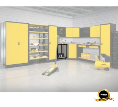 Bancada Movel 450mm Com Tampo De Madeira 40mm Modular Vonder 1