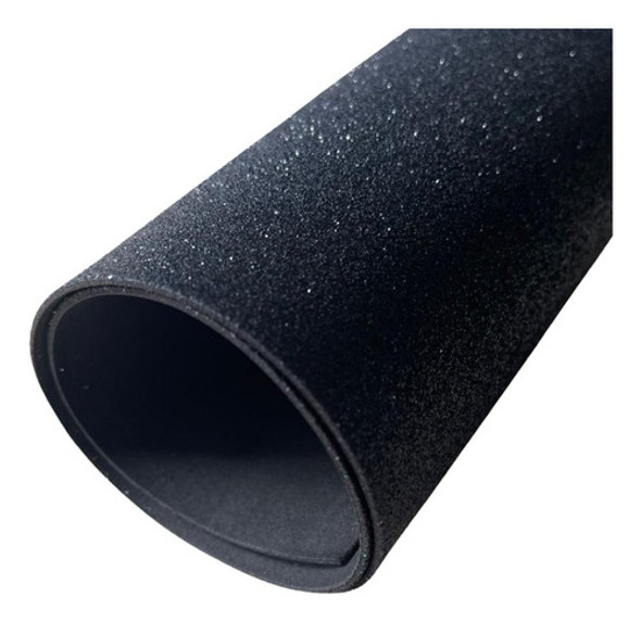 Eva Com Glitter 40x48 - 10 Folhas Preto 0 Eva Com Glitter 40x48 - 10 Folhas Preto 0
