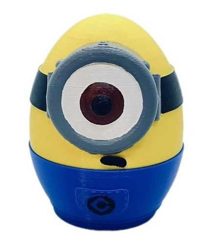 Caramelera Huevo Minion Impreso 14cm En 3d Dropix 3d 0