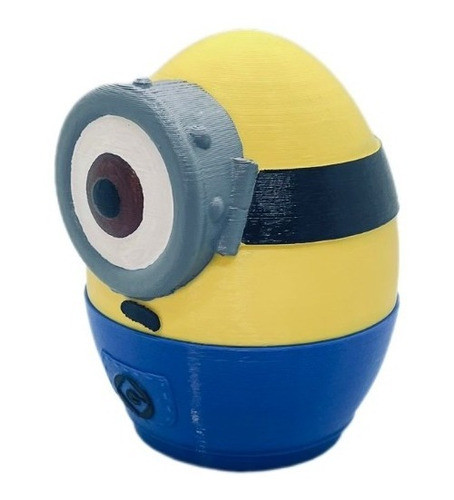 Caramelera Huevo Minion Impreso 14cm En 3d Dropix 3d 1