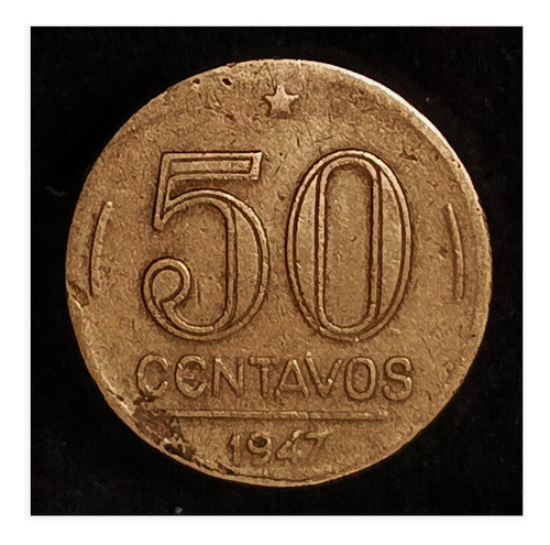 Brasil 50 Centavos 1947 Mb Km 557a 0
