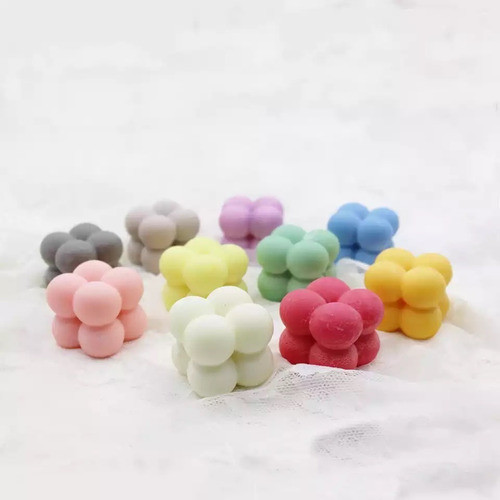 Molde Para Vela Burbuja Pequeña 4cm Jabon Yeso Modf 1