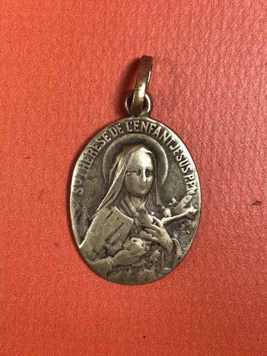 Medalla Sta Teresa L Encanta Jesús P.p.n France #. 392 0