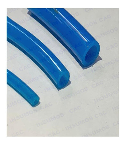 Manguera Poliuretano Pu Neumática 06x4mm Celeste 075-01 0