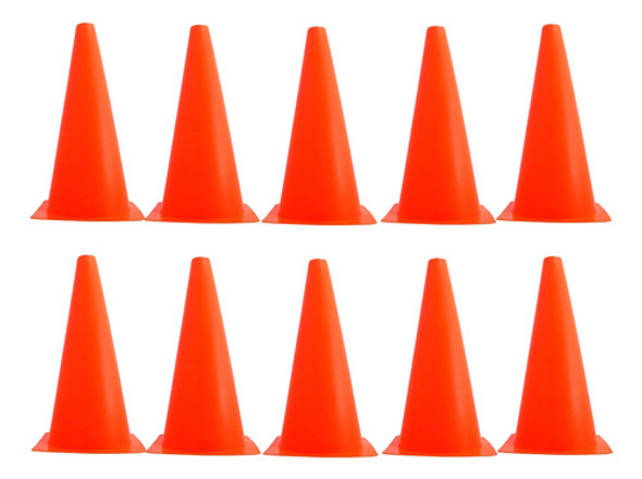 Set 10 Conos Rígidos 23cm Entrenamiento - Mundo Trabajo 0