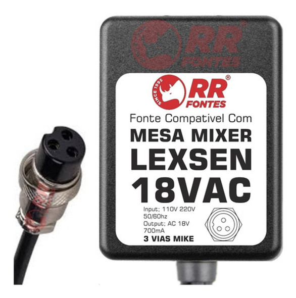 Fonte Para Mesa Lexsen Modelos Pm-6 /pm-12es /pm-16 /pm-16es 0