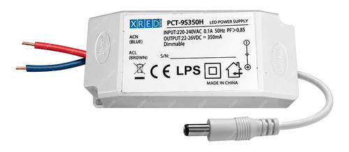 Fuente 22v-26v 350ma Driver Dimerizable Tira Led Cctv 0