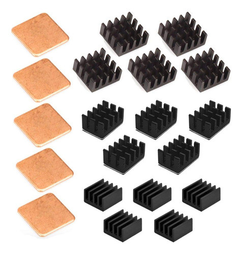 Easycargo 20 Piezas Raspberry Pi Disipador Trmico Kit Alumin 0