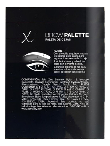Paleta De Sombras Para Cejas Extreme 1