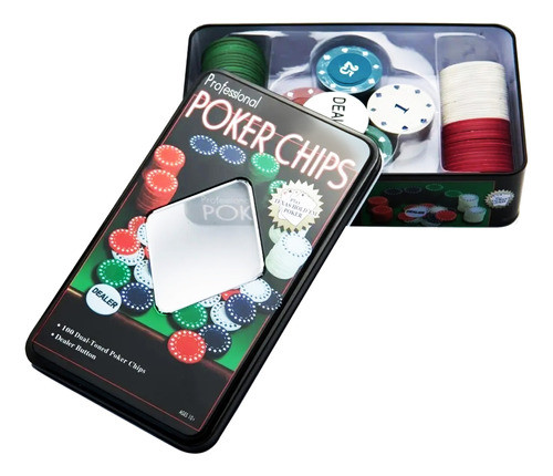 Kit Jogo Profissional Fichas Poker Texas Hold'em 101 Peças 0