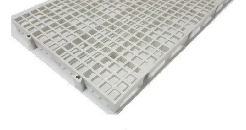 Kit 32 Pisos Plastico Branco Estrado 50x25cm 1
