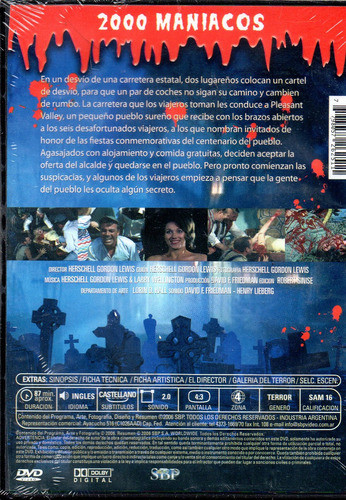 2000 Maníacos - Dvd Nuevo Original Cerrado - Mcbmi 1