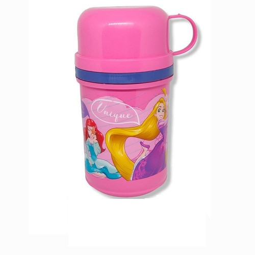 Cantimplora Tapa Taza Princesas Unique 0