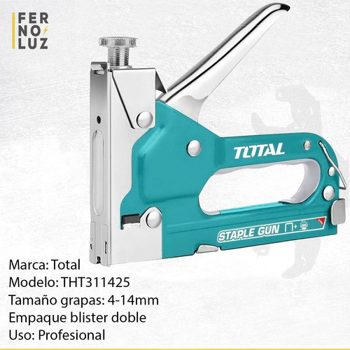 Engrampadora Metalica Total Industrial Grampa 4-14mm Manual 1