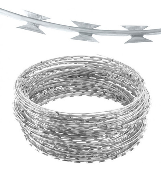 Alambre Concertina Doble Galvanizado 130 10mts 0