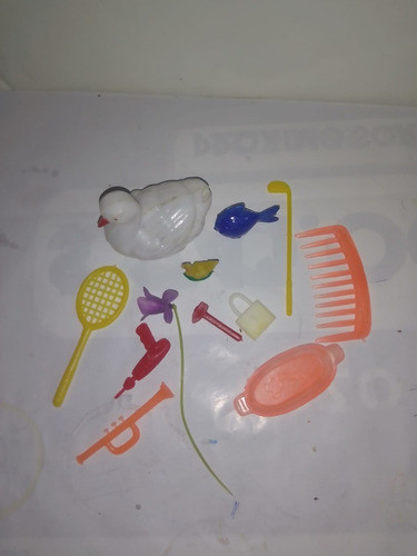 Cotillon Miniatura Pato Gallina Pez Peine Bandejita Candado 0
