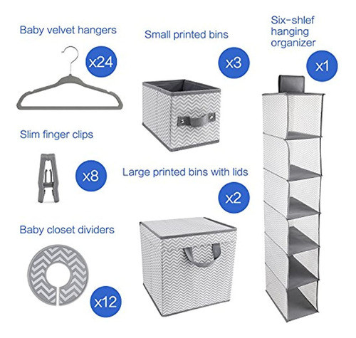 Goloho Nursery Organizador De Almacenamiento 50 Piezas 1