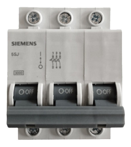 Disjuntor Tripolar In 20a Curva C 5sj1 320-7mb Siemens 1