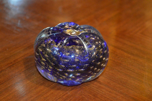 Antigua Figura Verdura Azul Murano Diseño Sodado Hay Otra 0