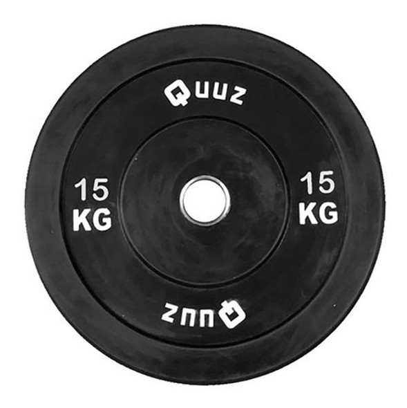 Disco De Goma Bumper Olimpico Crossfit 15 Kg Importado Acero 0