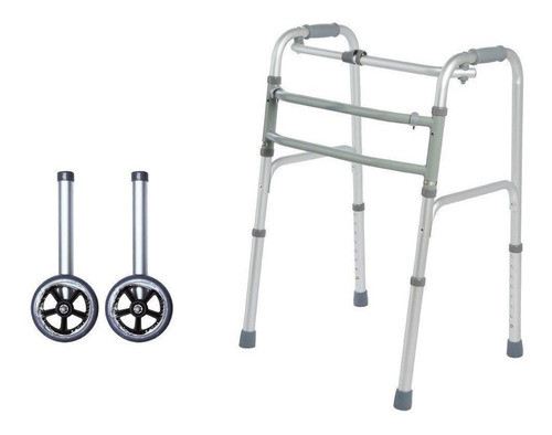 Andador Plegable Aluminio Con Ruedas C603 0