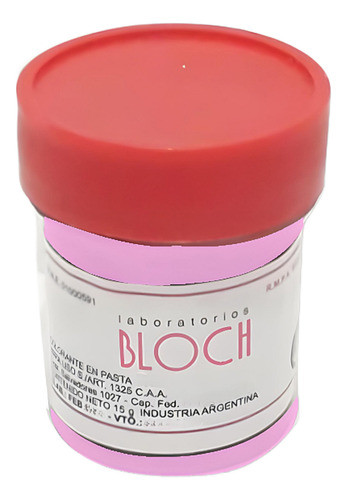 Colorante En Pasta Bloch Rosa Pastel X1 - Cotillón Waf 0