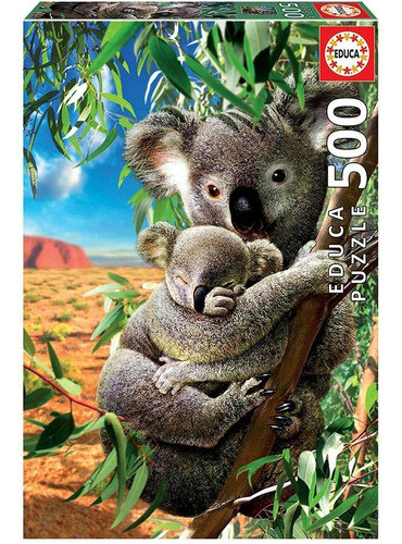 Rompecabezas Koala Con Su Cachorro 34x48cm Educa Febo 0