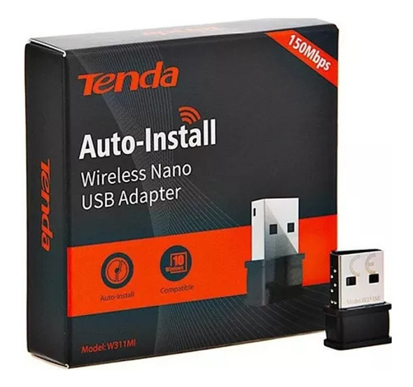 Mini Adaptador Usb Wifi Tenda 150mbps W311mi Nano Tcs 1