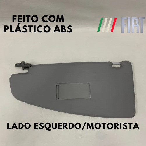 Tapa-sol Fiat Doblo Essence 2004 Cinza Lado Esquerdo 1