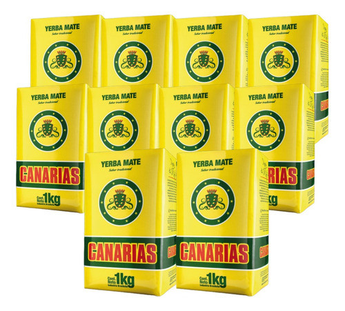 Yerba Mate Canarias 1kg Original 100% Natural Hierbas X10 U 0