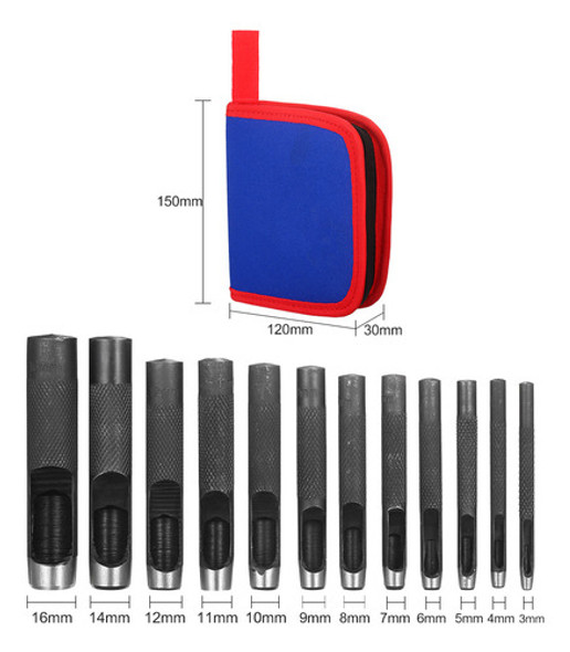 Conjunto De Ferramentas Artesanais Em Couro De 12 Peças, Con 1