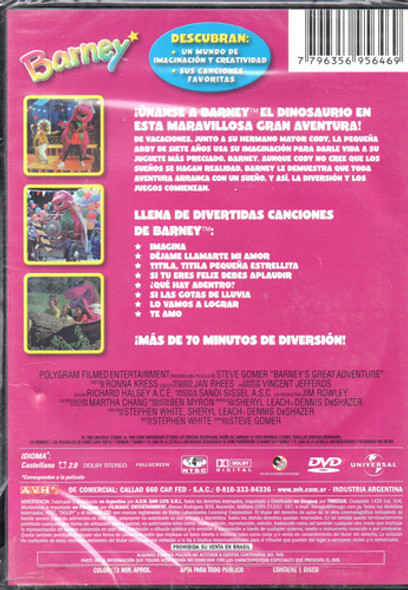 Barney La Gran Aventura La Película - Original Cerr. - Mcbmi 1
