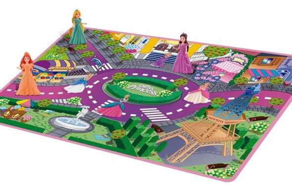 Playmat Princesas Alfombra Y Muñeca 3 Modelos Ditoys Almagro 0