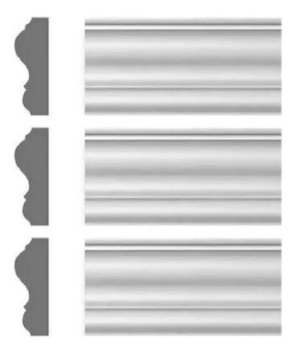 Moldura Atenneas At-07 Pack Por 3 Varillas De 70 Mm X 2 Mts 0