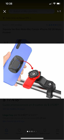 Soporte Para Celular Bici Moto Seguridad Anti Caídas Montaña 1