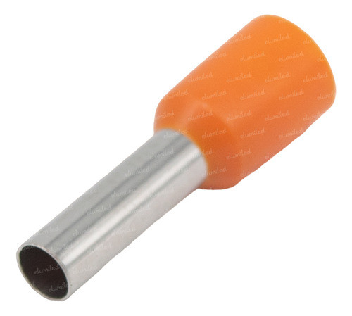 50 Terminal Preaislado Puntera Tif Hueca Naranja 4mm2 0