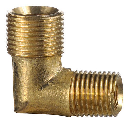 Codo Reduccion De Bronce 1/2 Macho A 1/4 Macho Para Virola 0