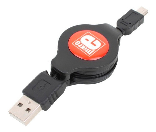 Cable Extensible Retractil Usb A Macho A Mini Usb B 0