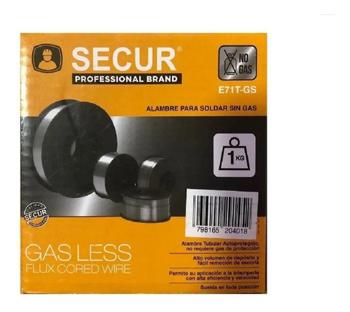 Alambre Mig Secur Para Soldar Sin Gas 1kg 0.6mm K37 0