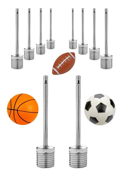 Picos Acero X3  Inflador Pelotas Futbol Basket Voley Rugby 0