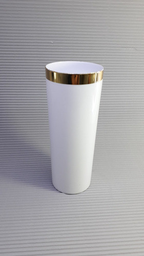 75 Copos Long Drink Acrilico Cristal C/ Borda Dourada 1
