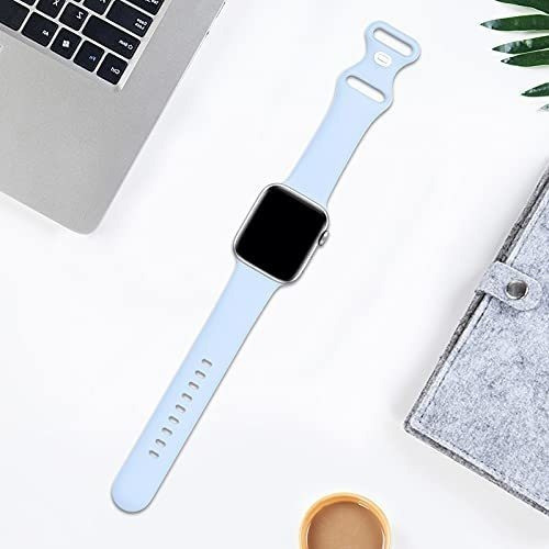 Correa L  Para Apple Watch Serie6/5/4 - Celeste 1