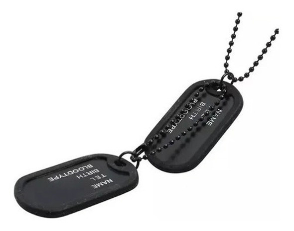 Dog Tags Chapas Militares Identificad  P/ Grabar 0
