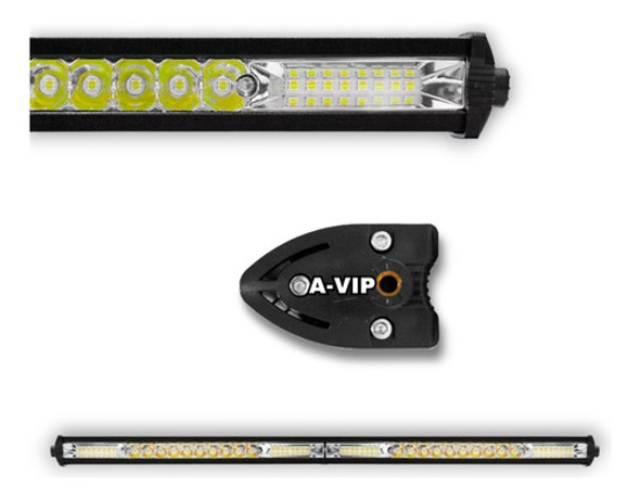 Barra Led Ultra Slim 80cm Blanco + Ambar Intermitente Flash 0 Barra Led Ultra Slim 80cm Blanco + Ambar Intermitente Flash 0