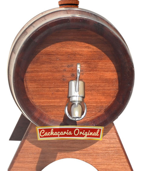 Barril Corote Vinho Whisky Jequitibá Rosa 1ltorneira Rústico 1