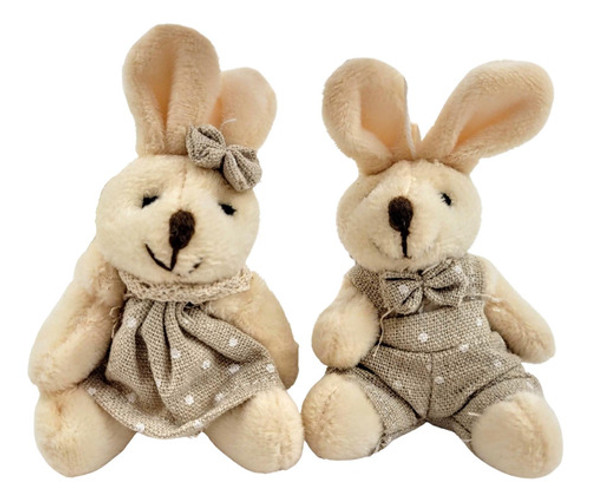 Mini Coelho Casal Creme Pendente 10x6x5cm Enfeite Páscoa 0 Mini Coelho Casal Creme Pendente 10x6x5cm Enfeite Páscoa 0