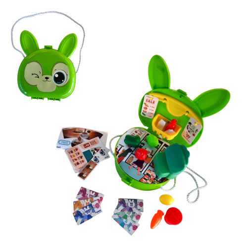 Valija De Juguete Verde Con Orejas Supermarket - Art. F8625 0